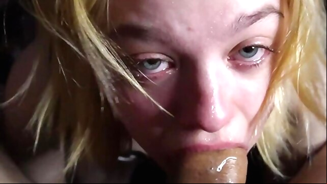 I'm crying but I'm sucking, extreme deepthroat with slapping and spit on face xxx amateur video
